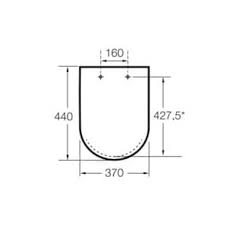 Assento com queda amortecida Carmen BRANCO A801B5200B