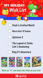 Nintendo Holiday Wish List 2 Holiday Wishes Holiday Gift Guide Nintendo