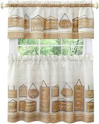 Black, red, grey, or tan with antique white buffalo checks create a relaxed country feel in your home. Woven Trends Modern Farmhouse 3 Piece Window Curtains Two Tier Panels Ebay