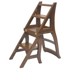 Benjamin Franklin The Great Inventor And Statesman Designed A Similar Two In One Chair Infinitely Useful This Chestnut St Ladder Chair Chair Library Ladder