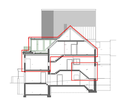 Grundriss Skizze Schnitt Haus Grundriss Architekt Blau Hauser