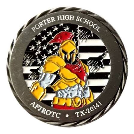 AFJROTC TX-20141 Porter High School Challenge Coin | JROTC