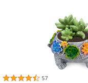 Duiaynke Maceta De Tortuga Creativa De Resina De Mesa Para Césped, Regalo,  Estantería, Decoración Del Hogar (marrón