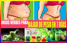 Jugos Verdes Para Bajar De Peso En 7 Dias Fitness Workout Julia