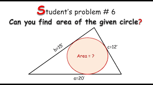 We did not find results for: Students Problem 6 Area Of An Inscribed Circle In A Triangle Youtube