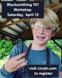 Learn the basics of Blacksmithing at our upcoming Community Workshop.  **SPRING SPECIAL