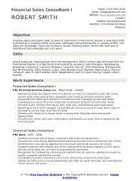 Description a financial consultant advises companies, governments, conglomerates, and investors on fiscal matters. Financial Sales Consultant Resume Samples Qwikresume