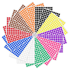Round labels are both practical and fun to stick just about anywhere. 1cm Round Colour Coding Circle Sticker Labels 10 Colours Pack Of 3000 Buy Online In Faroe Islands At Faroe Desertcart Com Productid 49456515