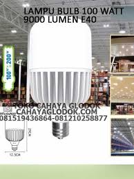 Terbuat dari almunium dicat tahan karat, mempercantik keindahan taman, rumah dan usaha anda. Jual Bohlam Lampu Led 100 Watt 9000 Lumen E40 Cahayaglodok Com