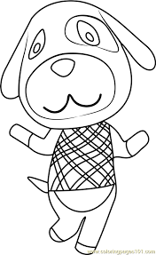 And then you choose a coloring page and color your. Goldie Animal Crossing Coloring Page For Kids Free Animal Crossing Printable Coloring Pages Online For Kids Coloringpages101 Com Coloring Pages For Kids
