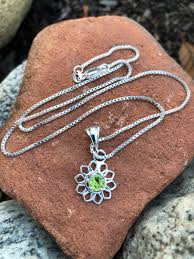 #14 create your own wine glass you and your mom love to just hang out, drink wine, and unwind from the day's events. Flower Peridot Necklace In Sterling Silver Simple Necklaces Gifts For Her Birthday Gifts Girls Necklace Dainty Jewelry