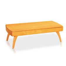 The table is maple and early american style. Heywood Wakefield Mid Century Modern Small Tables