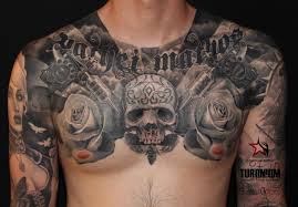 Some inmates even cover their entire faces with tattoo ink just so that they can appear formidable, fearsome, and diabolical. Skull Rose Gun Tattoo Novocom Top
