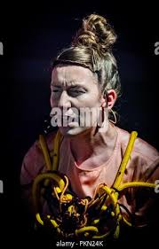 Edinburgh, UK. 14 September 2018. Award-winning singer, songwriter and  musician Kathryn Joseph onstage at Summerhall, Edinburgh, performing her  latest album 'From When I Wake The Want Is'. It features the creative team  of: Music Producer