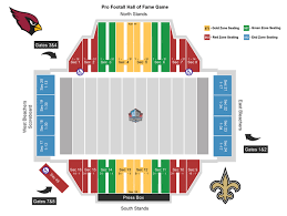 Tom Benson Hall Of Fame Stadium Seating Chart Best Picture