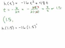 Find Maximum Height Of Ball Quadratics Algebra Ii Quadratic Functions