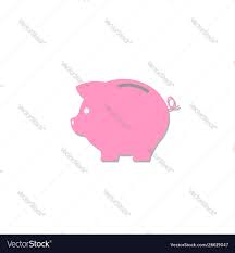 Piggy Bank Icon Chart Saving Money Vector Image