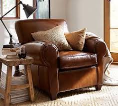 Brown Leather Sofas Traditional Leather Sofas Pottery Barn Living Room Chairs Furniture Home Furniture