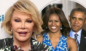 We did not find results for: Joan Rivers Jokes About Barack Obama And Calls Michelle A Tranny In Latest Off Colour Rant Daily Mail Online