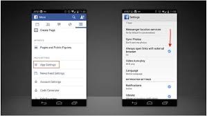 How To Disable Facebook S In App Browser And Use Your Preferred One Settings App Open Browser Browser