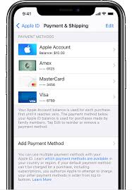 For instance, if you make a large purchase or find yourself carrying a. Change Add Or Remove Apple Id Payment Methods Apple Support