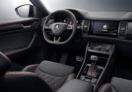 Skoda Kodiaq Rs Interior Volkswagen Dizel Motor Otomobil