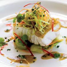 Grouper With Cucumber Salad And Soy Mustard Dressing Recipe Fish Dishes Seafood Recipes Grouper Recipes