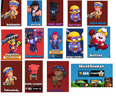 Brawl stars daily tier list of best brawlers for active and upcoming events based on win rates from battles played today. The Best Of The Worst Names I Have Found Brawlstars