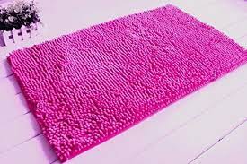 Find the latest trends, styles and deals with free delivery available! Robot Check Pink Bathroom Rugs Chenille Bath Mat Large Bath Mat