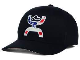 Hooey Hat Black Americana Flexfit Ball Cap 1402b Y Flex Fit Hats Fitted Hats Country Hats