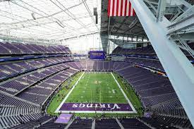 Us Bank Stadium Home Of The Vikings State Of The Art And Sure Is No Metro Dome Ha Vikings Stadium Minnesota Vikings Stadium Minnesota Vikings