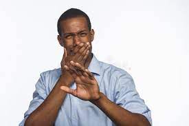 Young African American Reacts In Disgust, Horizontal Stock Photo - Image of  male, reaction: 34253026