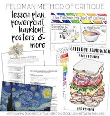 Teach Your Students About The Feldman Method Of Critique With This Lesson Pack Which Includes A Lesson Art Teacher Resources Visual Art Lessons Art Worksheets