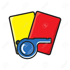 Nach einer gelben (oder auch roten bzw. Fussball Schiedsrichter Pfeifen Mit Gelben Und Roten Karte Lizenzfrei Nutzbare Vektorgrafiken Clip Arts Illustrationen Image 78663381