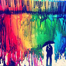 Crayon Art Craft Cute Couple Under Melted Crayons Easy To Do Couples Art Project Crayon Art Melting Crayons