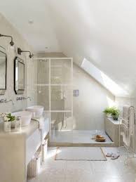 A great example of how to add a primary bathroom in an attic. I Have Not Seen This Approach Previously Bathroom Tub Remodel Small Attic Bathroom Sloped Ceiling Bathroom Bathroom Interior