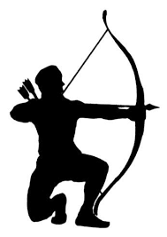 Archery Bow And Arrow Clipart Black And White Archer Silhouette Large Jpg 346 490 Kunst Ideen Bogenschiessen Schablonen