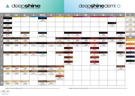 Rusk Deepshine Color Chart Sept 2014 In 2019 Hair Color