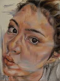 DUSTING BLUE-pastel/9x12/CANSON