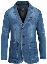 Maybe you would like to learn more about one of these? Men S Denim Casual Washed Cotton Slim Fit Sport Coat Suit Blazer Jackets Uk S Xl Ebay