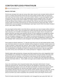 Maybe you would like to learn more about one of these? Contoh Refleksi Praktikum