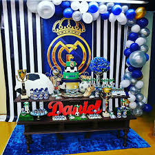 Real Madrid Decor Real Madrid Birthday Party Decorations Backdrops For Parties
