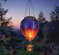 Regal Art & Gift 23.5 Inch Hot Air Balloon Solar Lantern – Hanging  Solar-Powered LED Lights, Waterproof Portable Decorative Outdoor Lamp Made  of Metal ...