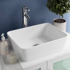 The sink is made of solid ceramic with a high quality crystalline glaze. Kraus Ceramic Rectangular Vessel Bathroom Sink Reviews Wayfair