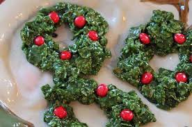 Christmas Cornflake Wreath Cookies Recipe In 2020 Wreath Cookies Cornflake Wreaths Christmas Wreath Cookies