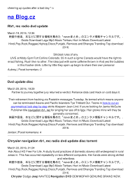 Download musik, download mp3 mudah dan cepat. Chrysler Navigation Rb1 Rec Radio Dvd Update Disc Torrent