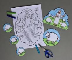 The Good Shepherd Colour In Mobile Colouring Page Based On Etsy In 2020 The Good Shepherd The Lost Sheep Bible Crafts