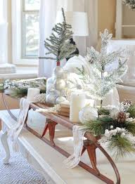 Neutral Farmhouse Christmas Decor In The Front Room Christmas Coffee Table Decor Christmas Dining Room Table Farmhouse Table Centerpieces