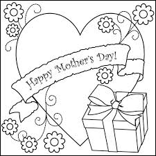 M is for mom coloring page. Printable Mothers Day Cards Kids Coloring Home