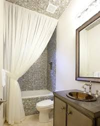 Bathroom curtains , valances and panel pairs promote style and function to your setting, as well as, maintain privacy while letting the sun shine through. Making Your Bathroom Look Larger With Shower Curtain Ideas